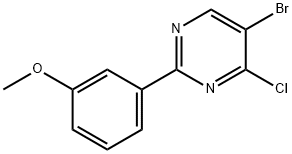 4-Chloro-5-bromo-2-(3-methoxyphenyl)pyrimidine Struktur