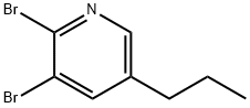 2,3-Dibromo-5-(n-propyl)pyridine Struktur