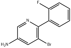 3-Amino-5-bromo-6-(2-fluorophenyl)pyridine Struktur