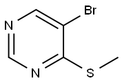 Pyrimidine, 5-bromo-4-(methylthio)- Struktur