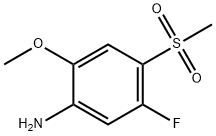 5-fluoro-4-methanesulfonyl-2-methoxyaniline Struktur