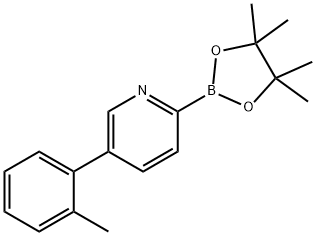 5-(2-Tolyl)pyridine-2-boronic acid pinacol ester Struktur