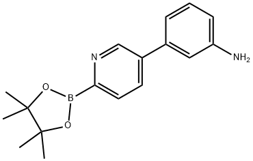 5-(3-Aminophenyl)pyridine-2-boronic acid pinacol ester Struktur