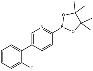 5-(2-Fluorophenyl)pyridine-2-boronic acid pinacol ester Struktur