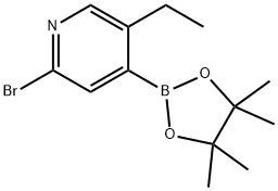 2-Bromo-5-ethylpyridine-4-boronic acid pinacol ester Struktur