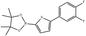 5-(3,4-Difluorophenyl)thiophene-2-boronic acid pinacol ester Struktur