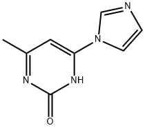 2-Hydroxy-4-(1H-imidazol-1-yl)-6-methylpyrimidine Struktur