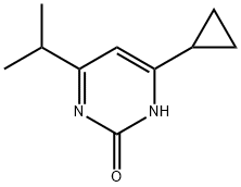 2-Hydroxy-4-cyclopropyl-6-(iso-propyl)pyrimidine Struktur