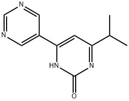 2-Hydroxy-4-(pyrimidin-5-yl)-6-(iso-propyl)pyrimidine Struktur