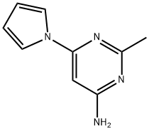 4-amino-2-methyl-6-(1H-pyrrol-1-yl)pyrimidine 結(jié)構(gòu)式