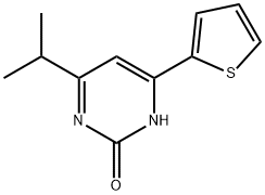 2-Hydroxy-4-(2-thienyl)-6-(iso-propyl)pyrimidine Struktur