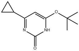 2-Hydroxy-4-(tert-butoxy)-6-cyclopropylpyrimidine Struktur