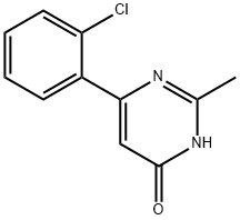 4-hydroxy-6-(2-chlorophenyl)-2-methylpyrimidine Struktur