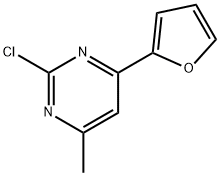 2-Chloro-4-(2-furyl)-6-methylpyrimidine Struktur