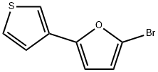 2-Bromo-5-(3-thienyl)furan Struktur