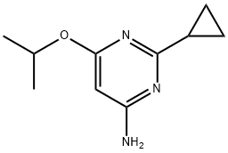 4-Amino-2-cyclopropyl-6-(iso-propoxy)pyrimidine Struktur