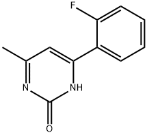 2-hydroxy-4-(2-fluorophenyl)-6-methylpyrimidine Struktur