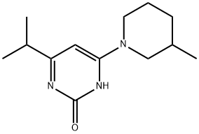 2-Hydroxy-4-(3-methylpiperidin-1-yl)-6-(iso-propyl)pyrimidine Struktur