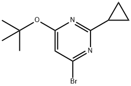 4-Bromo-2-cyclopropyl-6-(tert-butoxy)pyrimidine Struktur