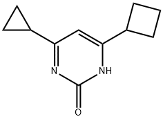 2-hydroxy-4-(cyclobutyl)-6-cyclopropylpyrimidine Struktur