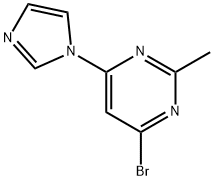 4-bromo-2-methyl-6-(1H-imidazol-1-yl)pyrimidine Struktur