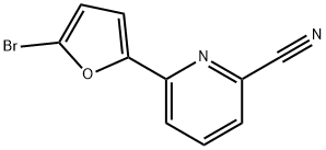 2-Bromo-5-(6-cyano-2-pyridyl)furan Struktur