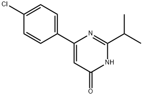 4-Hydroxy-6-(4-chlorophenyl)-2-(iso-propyl)pyrimidine Struktur