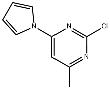 2-Chloro-4-(1H-pyrrol-1-yl)-6-methylpyrimidine Struktur