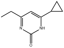 2-hydroxy-4-ethyl-6-cyclopropylpyrimidine Struktur