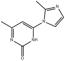 2-Hydroxy-4-(2-methyl-1H-imidazol-1-yl)-6-methylpyrimidine Struktur