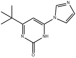 2-hydroxy-4-(1H-imidazol-1-yl)-6-(tert-butyl)pyrimidine Struktur