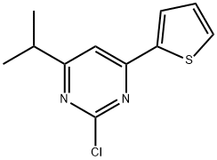 2-Chloro-4-(2-thienyl)-6-(iso-propyl)pyrimidine Struktur