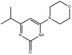 2-Hydroxy-4-morpholino-6-(iso-propyl)pyrimidine Struktur