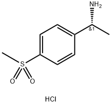 (1R)-1-(4-methanesulfonylphenyl)ethan-1-amine hydrochloride Struktur