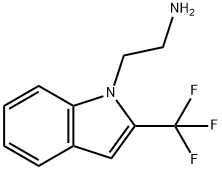 1H-Indole-1-ethanamine, 2-(trifluoromethyl)- Struktur