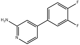 2-Amino-4-(3,4-difluorophenyl)pyridine Struktur