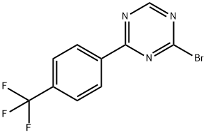 2-Bromo-4-(4-trifluoromethylphenyl)-1,3,5-triazine Struktur