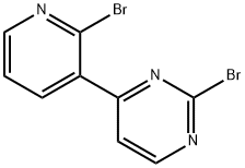 2-Brom-3-(2-bromopyrimidin-4-yl)pyridine Struktur