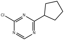 2-Chloro-4-(cyclopentyl)-1,3,5-triazine Struktur