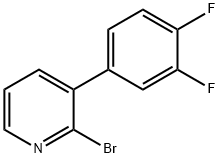 2-Bromo-3-(3,4-difluorophenyl)pyridine Struktur