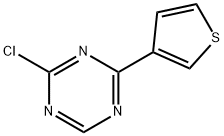 2-Chloro-4-(3-thienyl)-1,3,5-triazine Struktur