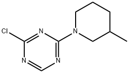 2-Chloro-4-(3-methylpiperidin-1-yl)-1,3,5-triazine Struktur