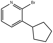 2-Bromo-3-(cyclopentyl)pyridine Struktur