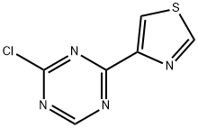 2-Chloro-4-(thiazol-4-yl)-1,3,5-triazine Struktur