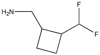 1-[2-(difluoromethyl)cyclobutyl]methanamine Struktur