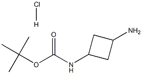 tert-Butyl (3-aminocyclobutyl)carbamate hydrochloride Struktur