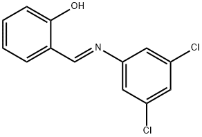 2-{[(3,5-dichlorophenyl)imino]methyl}phenol Struktur