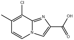 8-chloro-7-methylimidazo[1,2-a]pyridine-2-carboxylic acid Struktur