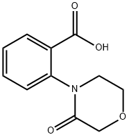 2-(3-oxomorpholin-4-yl)benzoic acid Struktur