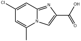 7-chloro-5-methylimidazo[1,2-a]pyridine-2-carboxylic acid Struktur